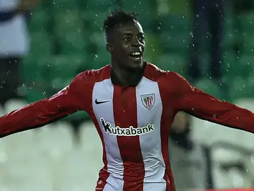 Iñaki Williams celebra su gol Iñaki Williams celebra su gol