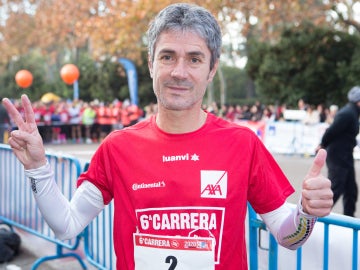 Martín Fiz, durante la carrera 'Ponle Freno'