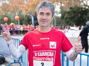 Martín Fiz, durante la carrera 'Ponle Freno' Martín Fiz, durante la carrera 'Ponle Freno'