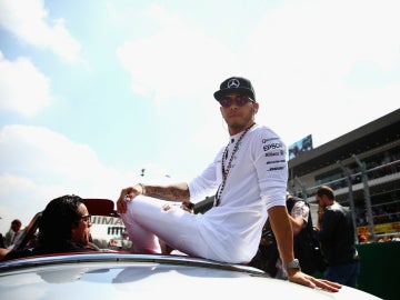 Lewis Hamilton, antes de la carrera de México