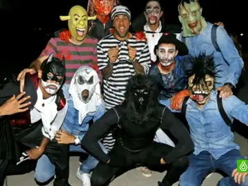 Los jugadores del Barcelona, disfrazados para Haloween Los jugadores del Barcelona, disfrazados para Haloween