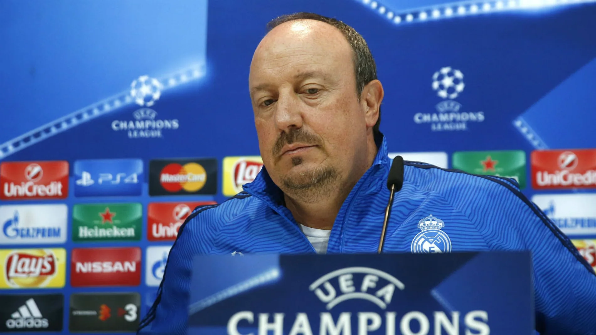 Rafa Benítez, en rueda de prensa Rafa Benítez, en rueda de prensa