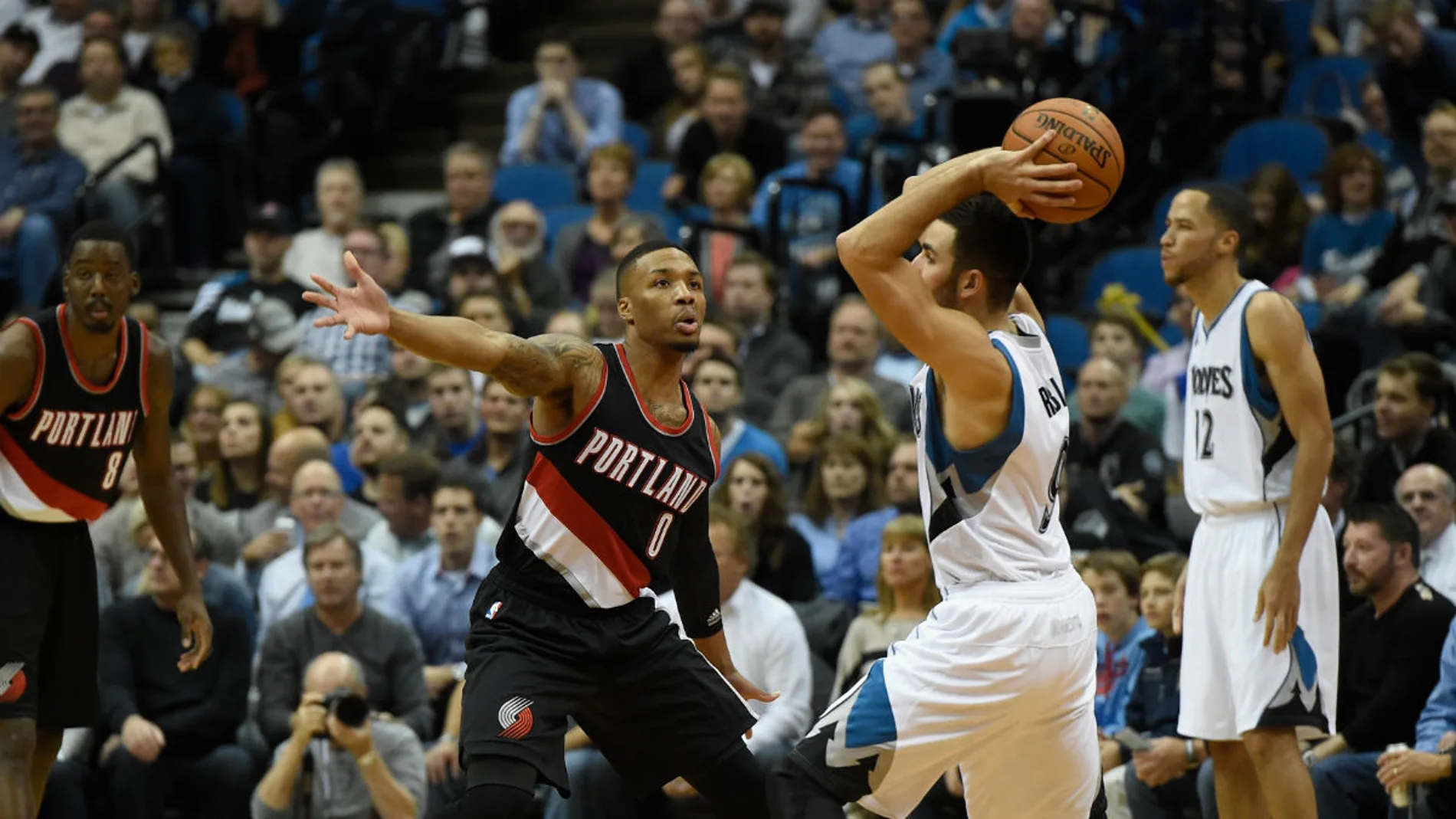 Ricky Rubio, en acción ante Portland Ricky Rubio, en acción ante Portland