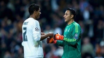 Keylor, al finalizar el partido frente al PSG