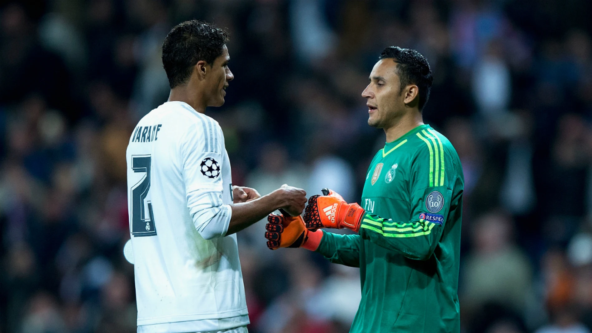 Keylor, al finalizar el partido frente al PSG Keylor, al finalizar el partido frente al PSG