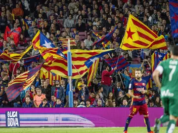 Esteladas en el Camp Nou Esteladas en el Camp Nou