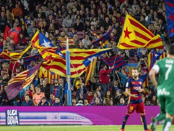 Esteladas en el Camp Nou Esteladas en el Camp Nou