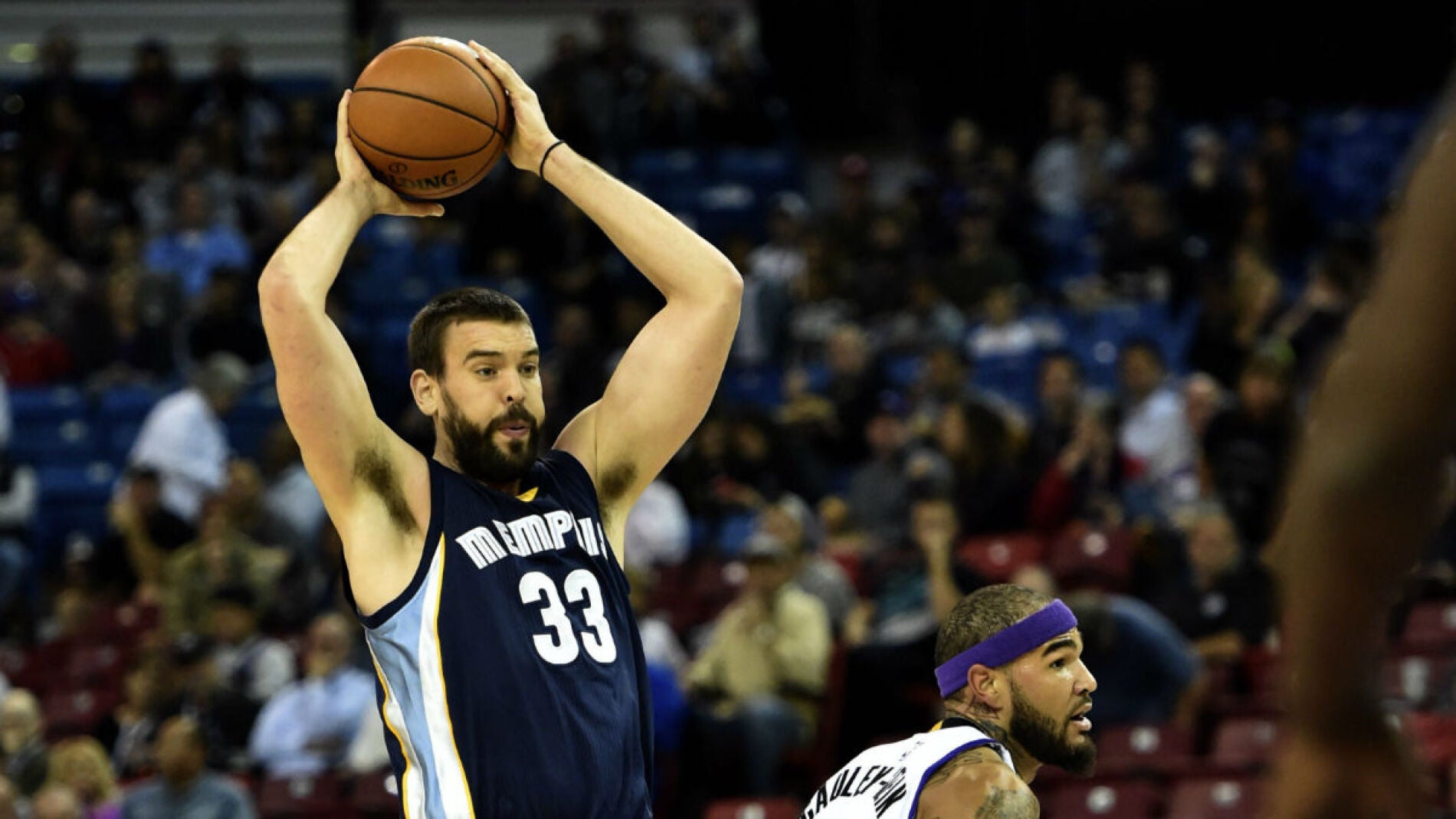 Marc Gasol, en acci&oacute;n ante los Kings