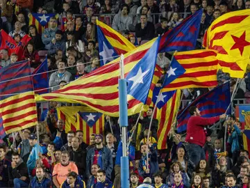 Esteladas en el Camp Nou Esteladas en el Camp Nou