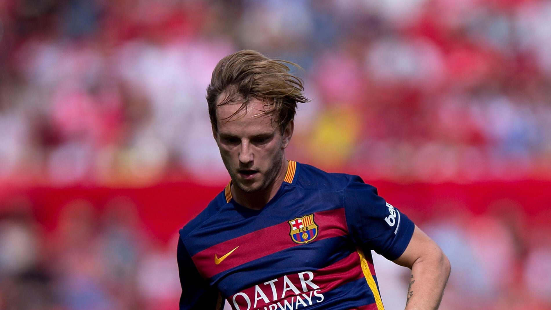 Rakitic, durante un partido del Bar&ccedil;a