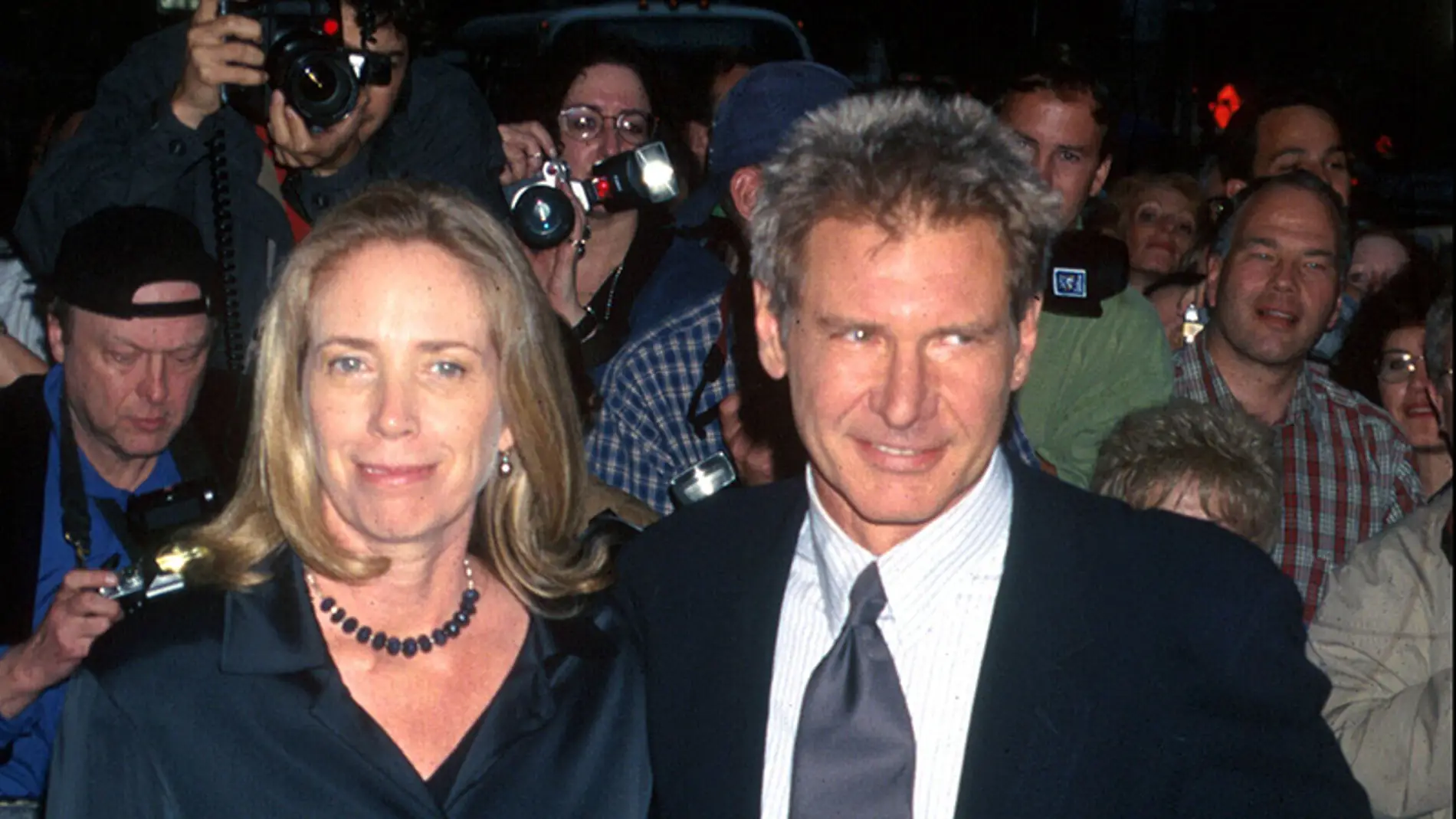 Melissa Mathison junto a su exmarido Harrison Ford