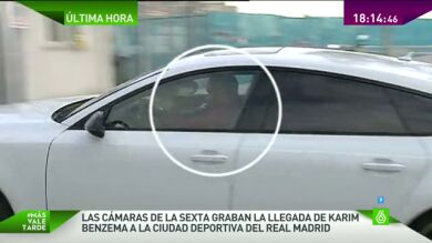 Karim Benzema llega a la Ciudad Deportiva del Madrid tras su imputación