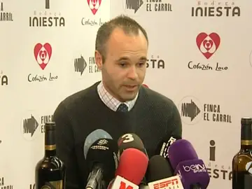 Iniesta, en una presentación Iniesta, en una presentación