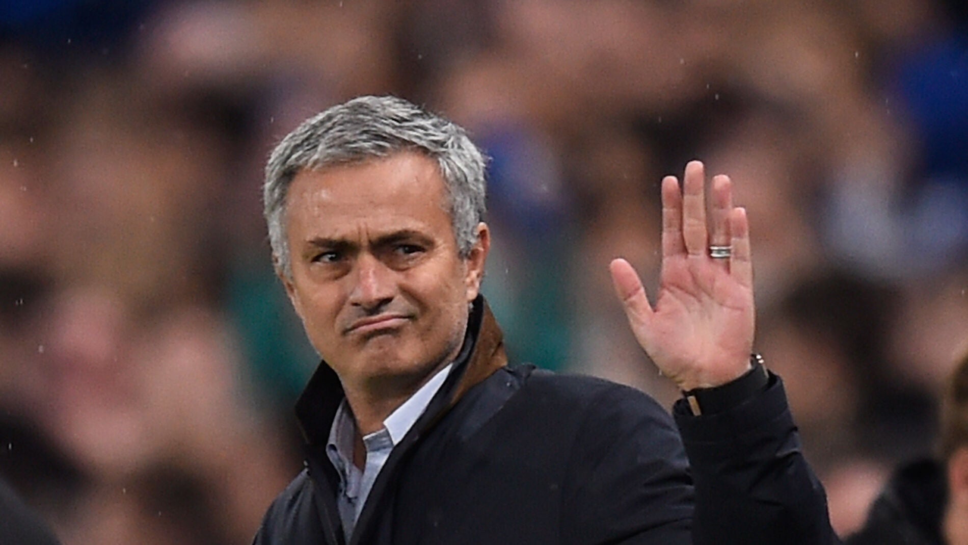 Jose Mourinho en el partido ante el Dinamo de Kiev