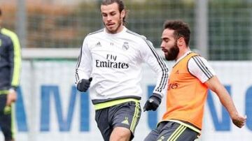 Gareth Bale y Carvajal, en Valdebebas