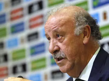 Vicente del Bosque, en rueda de prensa Vicente del Bosque, en rueda de prensa