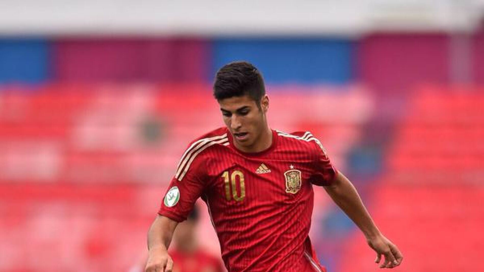 Asensio, en un partido con Espa&ntilde;a