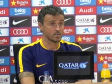 Luis Enrique, en rueda de prensa