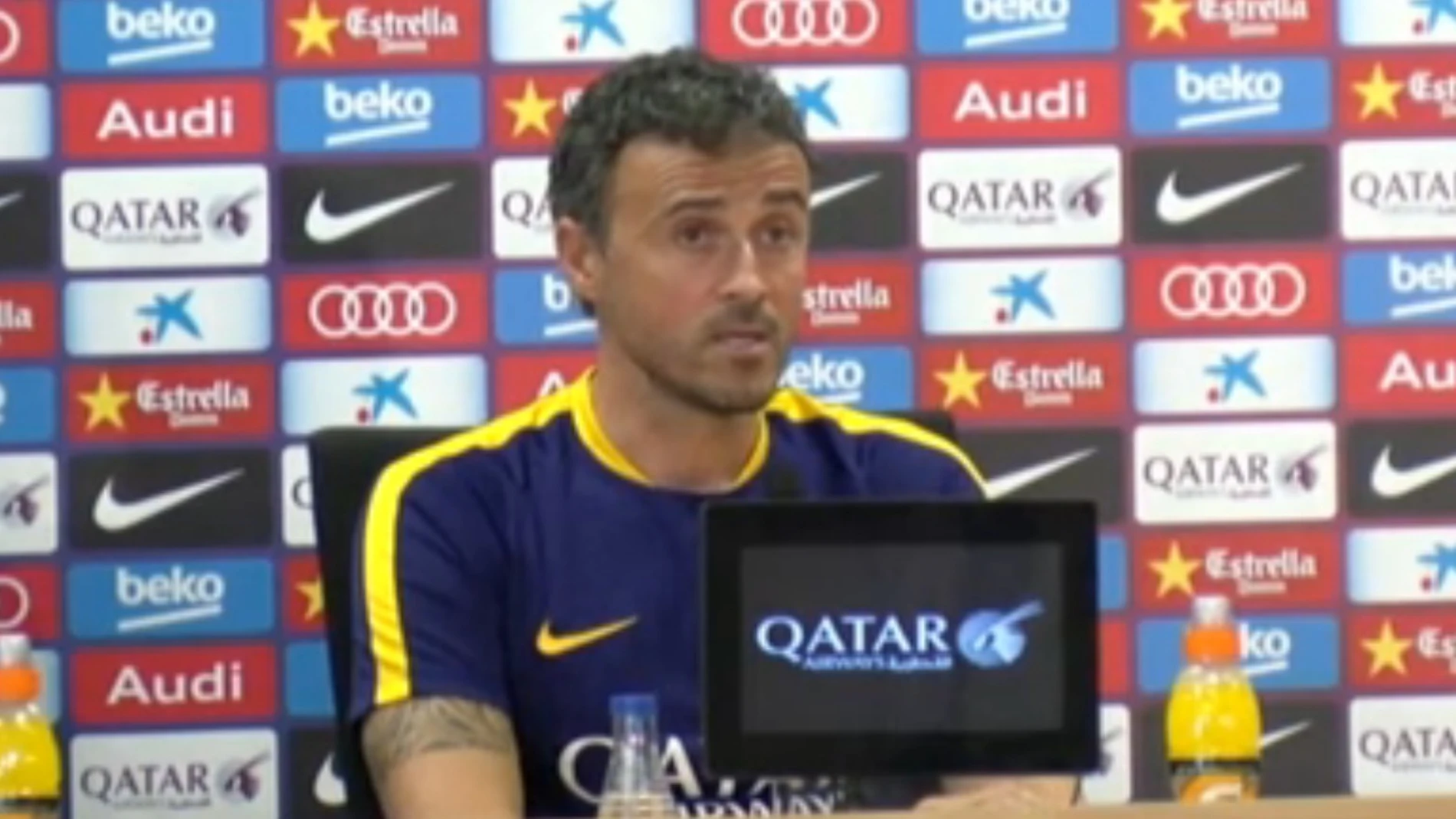 Luis Enrique, en rueda de prensa Luis Enrique, en rueda de prensa