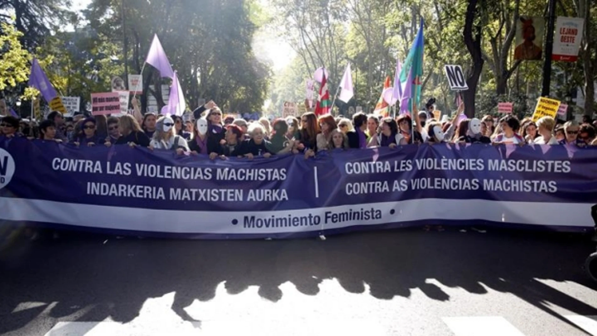 Pancarta de marcha del 7N contra la violencia de género Pancarta de marcha del 7N contra la violencia de género