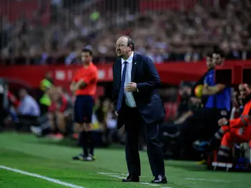 Rafa Benítez en el Sánchez-Pizjuan Rafa Benítez en el Sánchez-Pizjuan