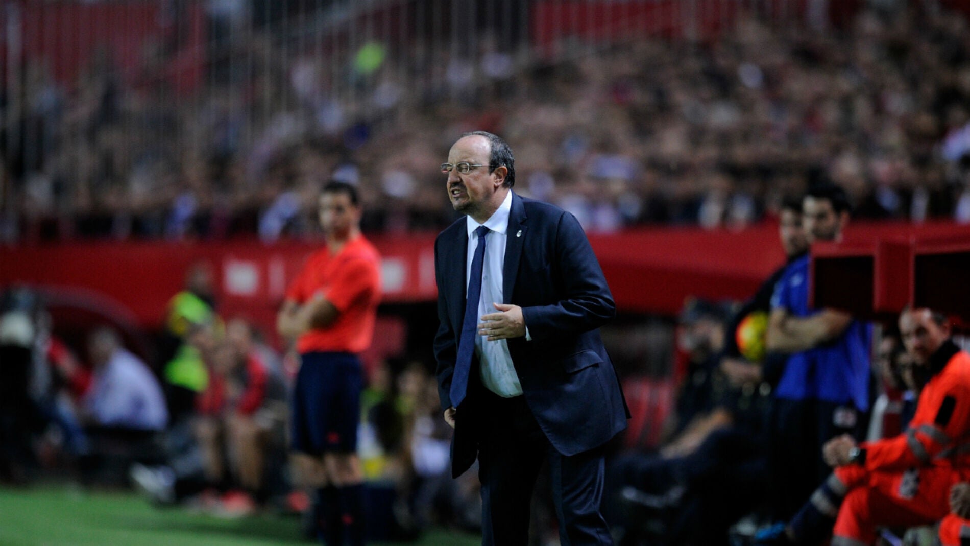 Rafa Ben&iacute;tez en el S&aacute;nchez-Pizjuan