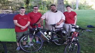 Un hombre cruza EEUU en bicicleta para demostrar a su pareja que puede adelgazar