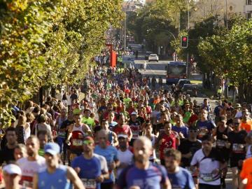 Corredores de la carrera popular Behobia-San Sebastián