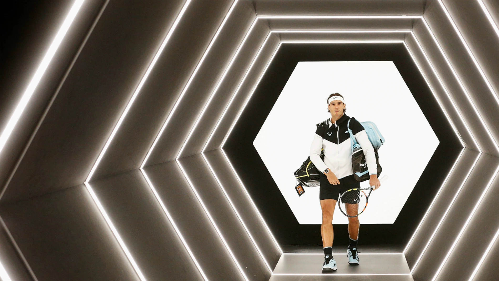 Rafa Nadal, antes de disputar un partido Rafa Nadal, antes de disputar un partido