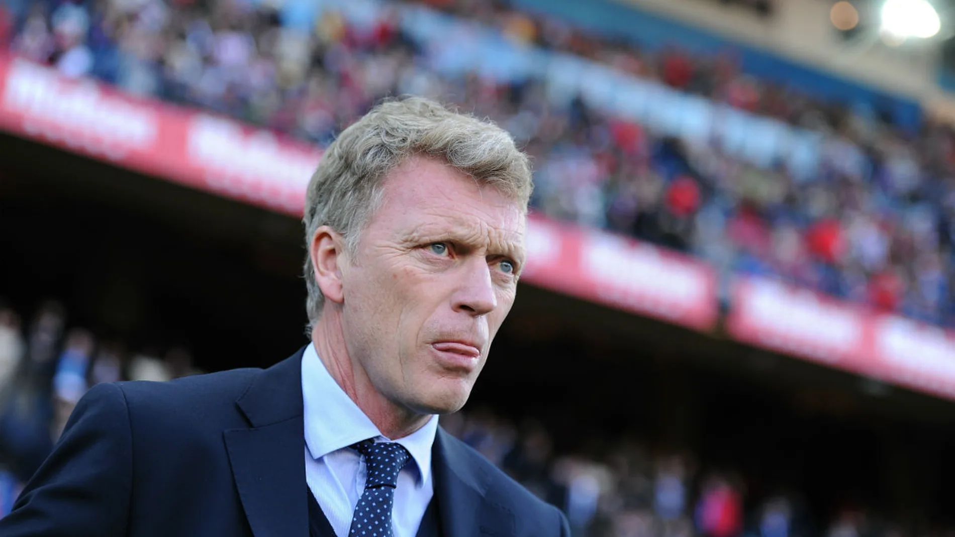 David Moyes, en un partido de la Real Sociedad David Moyes, en un partido de la Real Sociedad