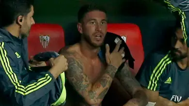 Ramos, indignado con la afición del Sevilla Ramos, indignado con la afición del Sevilla