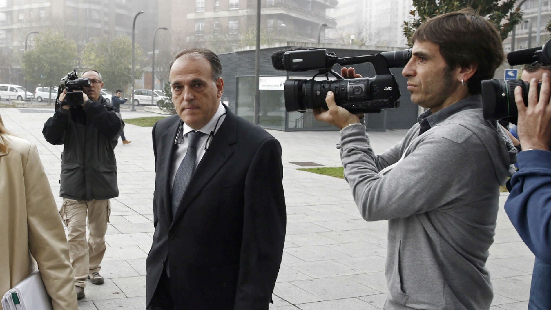 Tebas presta declaraci&oacute;n como testigo en Pamplona
