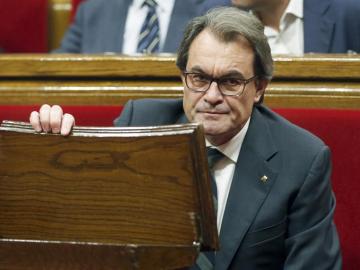 Artur Mas, en el Pleno del Parlament