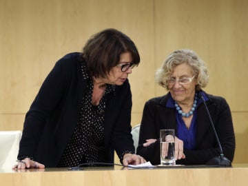 Carmena e Inés Sabanés