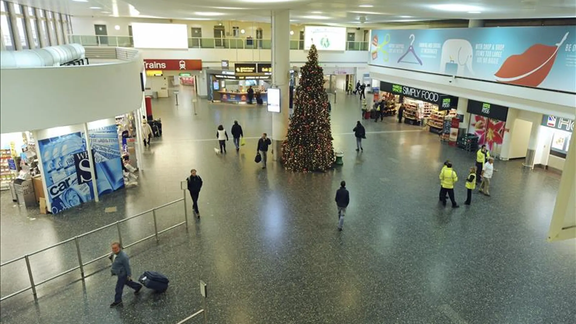 Terminal norte de Gatwick, casi vacío Terminal norte de Gatwick, casi vacío