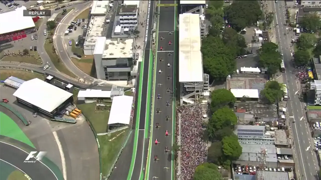 Salida del GP de Brasil 2015