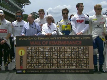 La F1, con las víctimas de los accidentes de tráfico