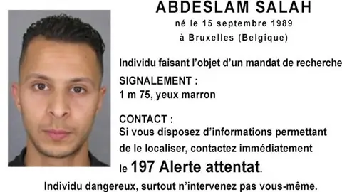 Terrorista buscado en París Terrorista buscado en París