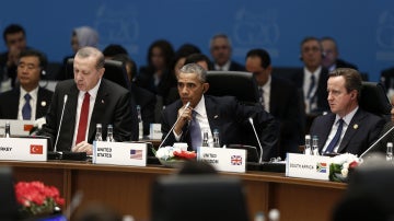 Recep Tayyip Erdogan, Barack Obama y David Cameron