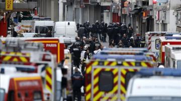 Operación policial en Saint Denis, en el norte de París