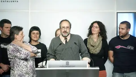 El presidente del grupo parlamentario de la CUP, Antonio Baños El presidente del grupo parlamentario de la CUP, Antonio Baños