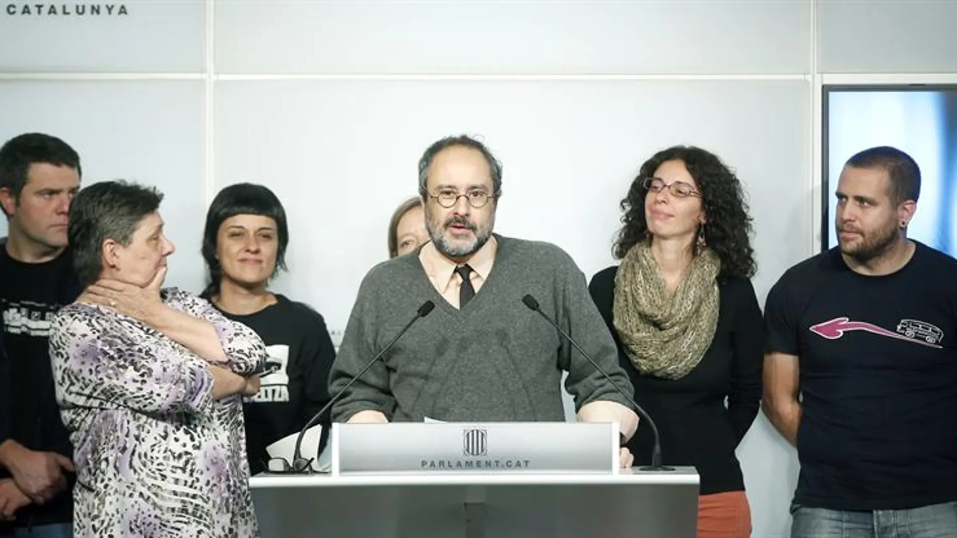 El presidente del grupo parlamentario de la CUP, Antonio Baños El presidente del grupo parlamentario de la CUP, Antonio Baños