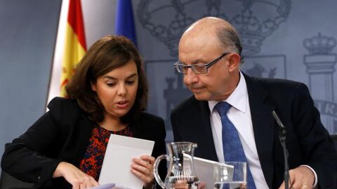 S&aacute;enz de Santamar&iacute;a junto a Crist&oacute;bal Montoro