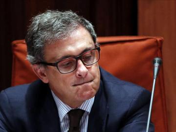 Jordi Pujol Ferrusola durante su comparecencia ante la comisión de investigación del Parlament 