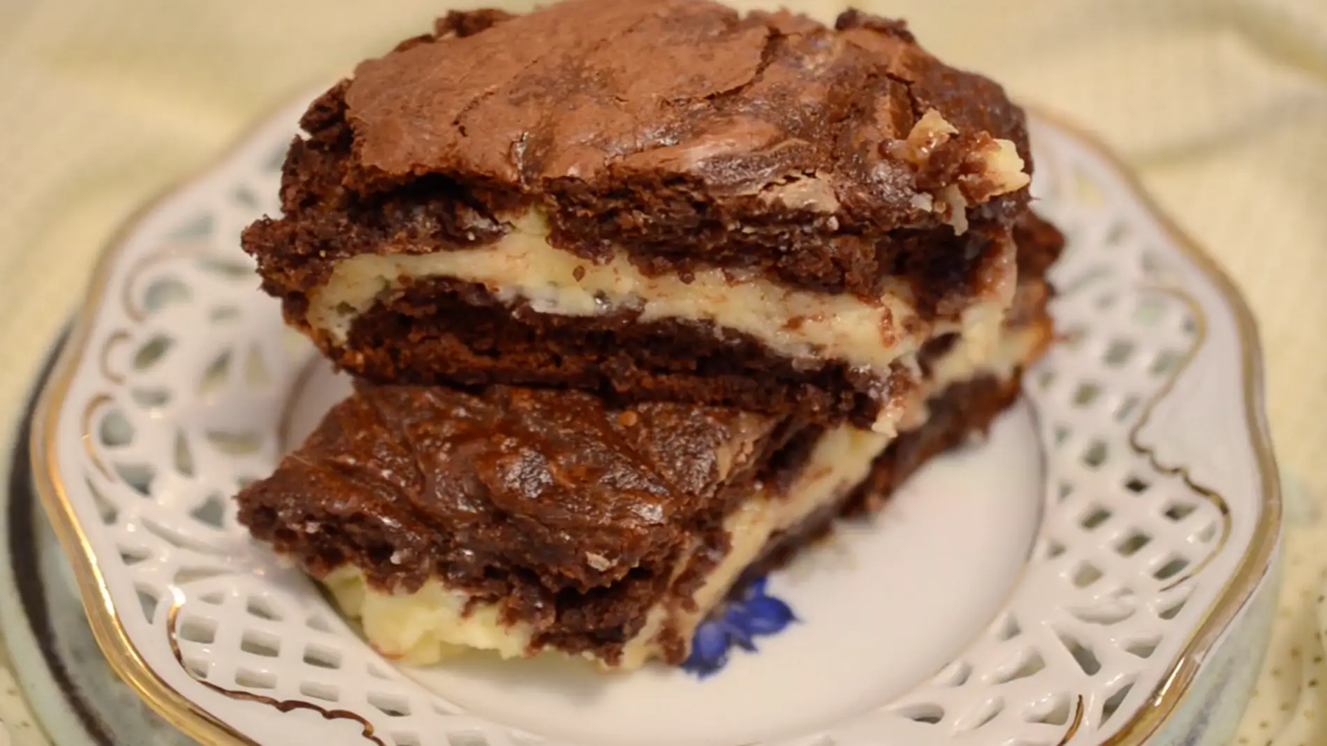El cheesecake brownie de Bocados Divinos.