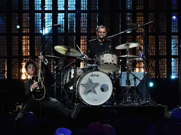 Ringo Starr, durante una actuación Ringo Starr, durante una actuación
