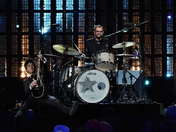 Ringo Starr, durante una actuación Ringo Starr, durante una actuación