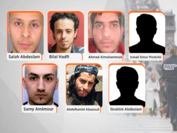 Los siete terroristas implicados en los atentados de París