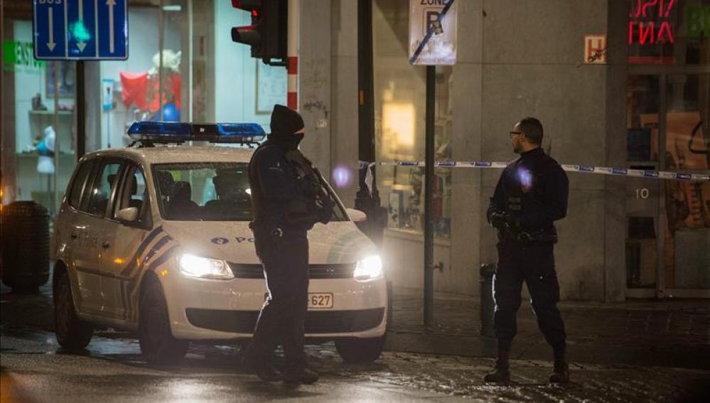 Operación policial en el centro de Bruselas
