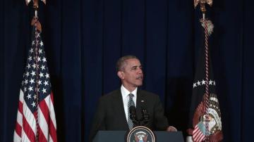 Barack Obama, durante una rueda de prensa en Malasia